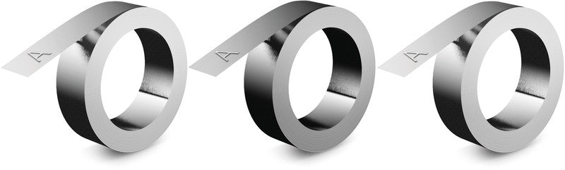 DYMO Schriftband – 12 mm × 6,4 m, silber – für DYMO Rhino M 1011