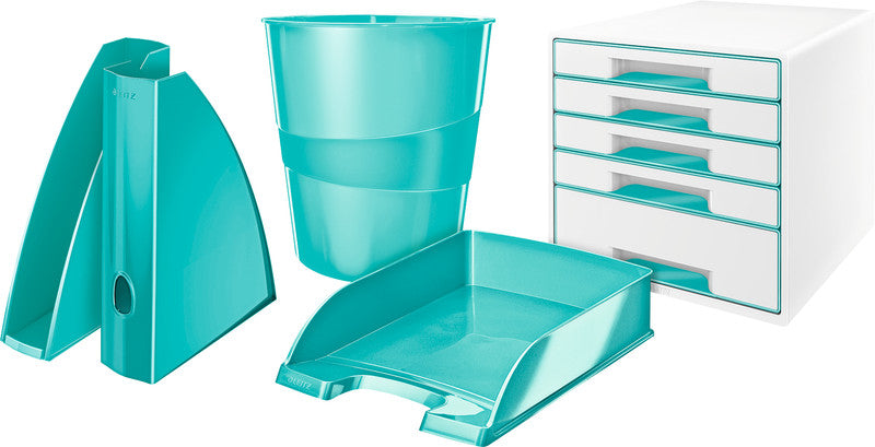 Leitz Papierkorb WOW – Kunststoff, Blau