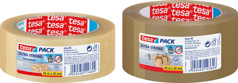 tesa Vinylband – 25 mm × 66 m, braun, stark