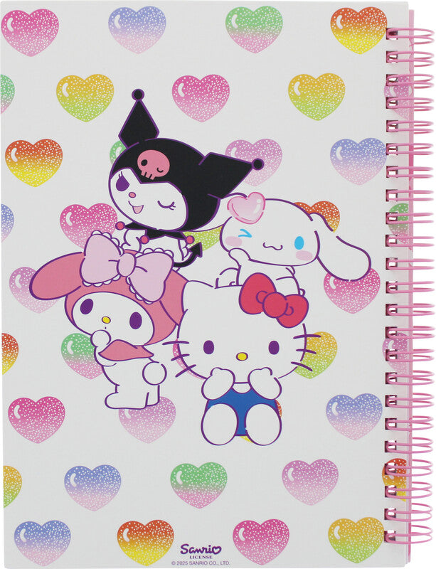 Kitty sweets Hello Kitty Spiralbuch – A5 – Liniert – 160 Seiten – Spiralbindung, Mehrfarbig