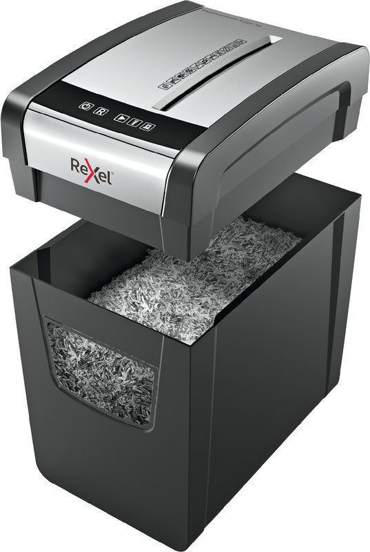 Rexel Momentum X312 Slimline – Aktenvernichter, DIN P-3, Partikelschnitt 5 × 42 mm, 12 Blatt, 23 l, A4