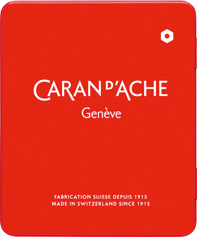 Caran d-Ache Caran d'Ache Neocolor II Aquarellfarbstifte-Set – 10 Farben, Mine Ø 8,6 mm, Metallschachtel