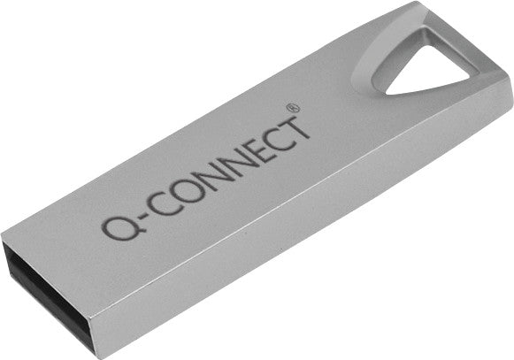 Q-CONNECT USB-Stick – 16 GB, USB 2.0, silber
