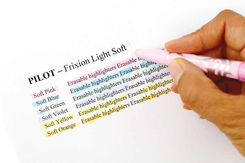 Pilot FriXion Light Textmarker Pastellgelb – Keilspitze, 3,3 mm, radierbar