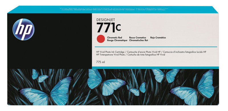 HP Tintenpatrone 771C, rot, 775 ml – für Tintenstrahldrucker/Multifunktionsgeräte