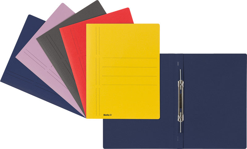 Biella Schnellhefter – A4, Karton, Blau, Beschriftungslinien, 280 g/m²