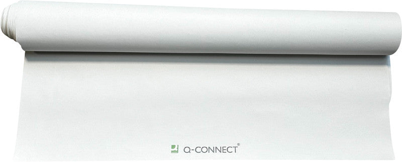Q-connect Flipchart-Block – 68 × 99 cm, 50 Blatt/Block, blanko, weiss, Papier, perforiert, mit Lochung