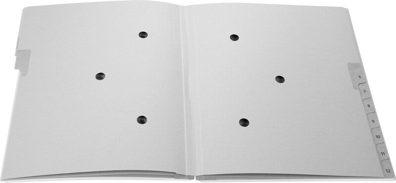 Biella Sammelmappe für A4, Karton, schwarz, mit Leinwandrücken