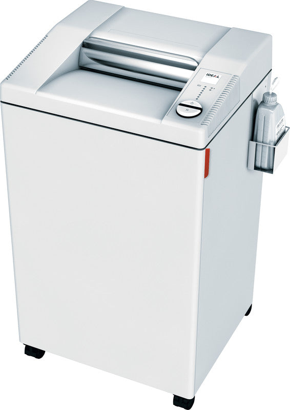 Ideal 3104/CC5 – Aktenvernichter, DIN P-5, Partikelschnitt 2 × 15 mm, 17 Blatt, 120 l, mit automatischem Öler