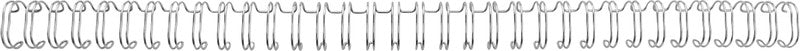 GBC Bindedisc-Ringe – für A4 – Ø 8 mm, silber, Draht – 100 Stk.