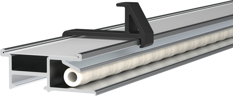 MAUL Whiteboard – 50 × 4,2 cm, magnetisch, inkl. 2 Haken, Verlängerungsadapter, Befestigungsmaterial