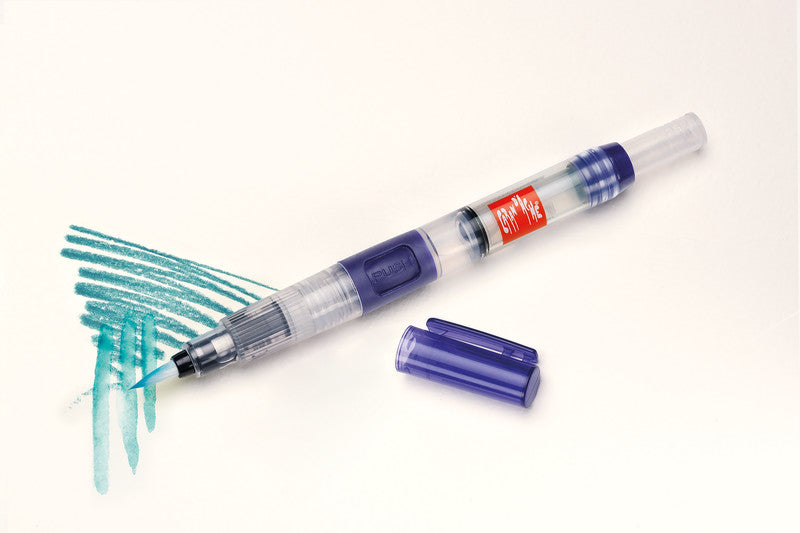 Caran d-Ache Caran d'Ache Aquarellpinsel – schwarz, synthetisch, Länge 140 mm, ab 3 Jahren, mit Wasserreservoir