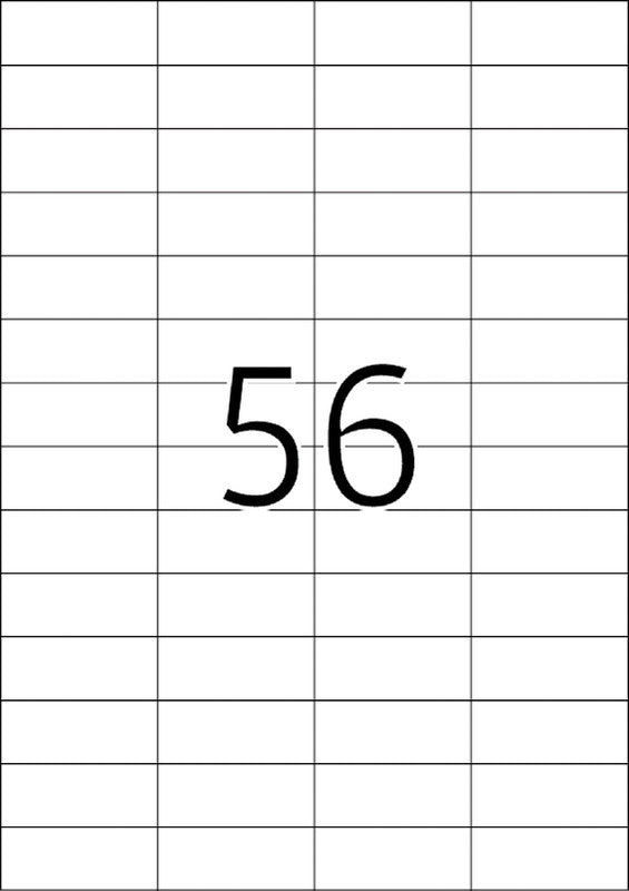 HERMA Etiketten auf Bogen, 52,5 mm × 21,2 mm, Weiss, Papier, Ablösbar, 25 Blätter (1.400 Etiketten)