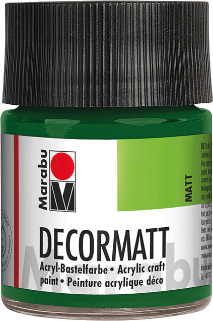 Marabu Decormatt – Acrylfarbe – Olivgrün, Samtmatt, 50 ml