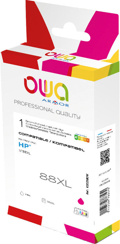 Owa Tintenpatrone 88XL, magenta, 35 ml, kompatibel – für HP