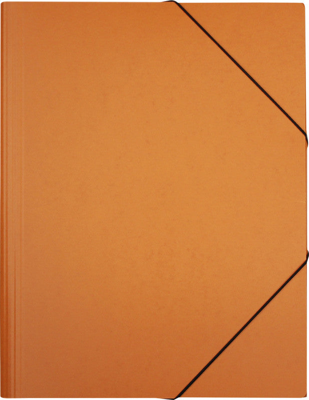 Erola Sammelmappe für A4, Karton, Braun, mit Gummizug