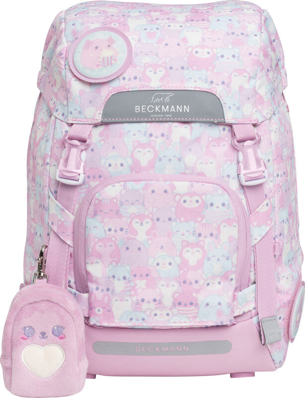 Beckmann Classic 1st – Schulrucksack, Hug Me, 22 l, 24×37×25 cm, für Laptop bis 15", mit Wendetasche