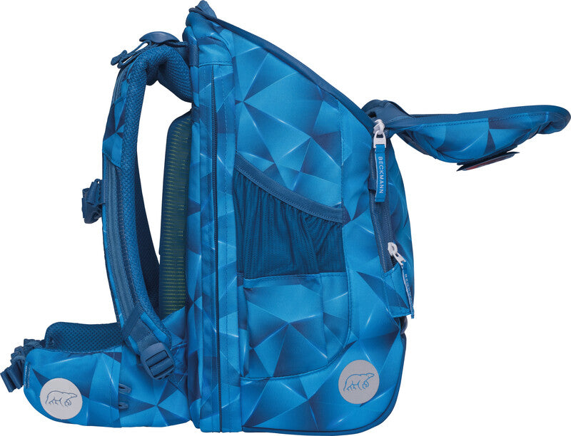 Beckmann Schulrucksack – Active Air Flx – Blue Lightning – Recycelte Materialien – 26,0×39,0×22,0 cm