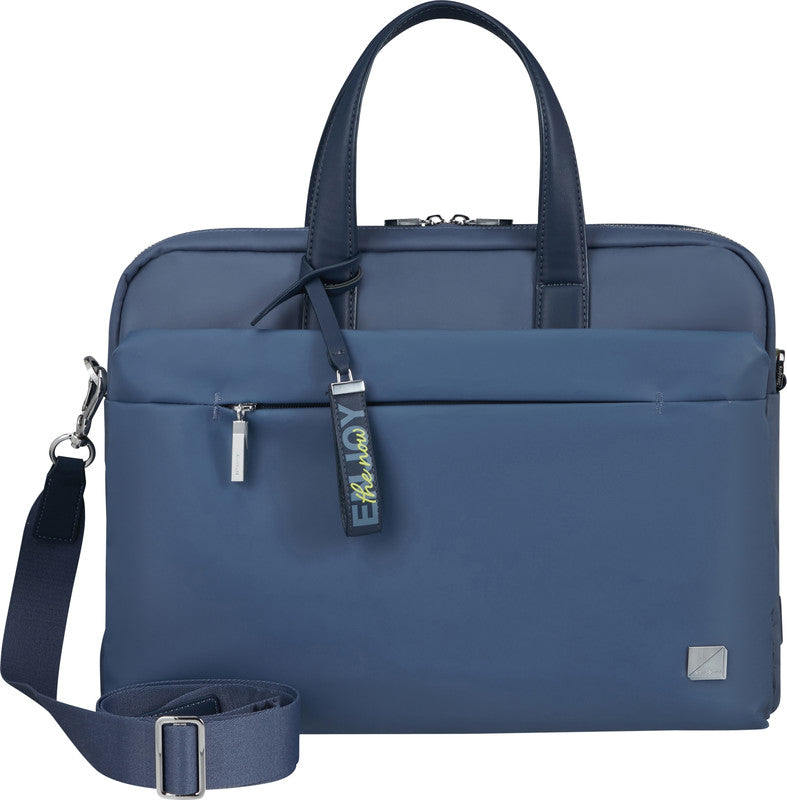 Samsonite Workationist Notebook-Tasche – 12 l, wasserabweisend, Aufsteckfunktion, recyceltes PET (rPET), blau