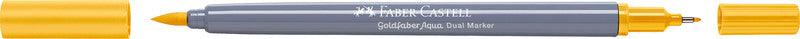 Faber-Castell Goldfaber Dual Marker Aqua Fineliner – 6er-Set – 6 Farben, sortiert