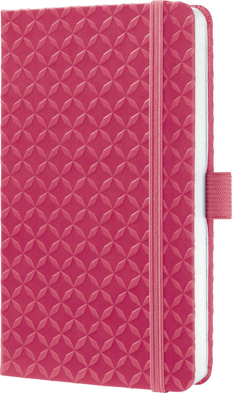 Sigel Notizbuch A6, liniert, Fadenheftung, Hardcover, 174 Seiten, perforiert, 80 g/m² – Fuchsia