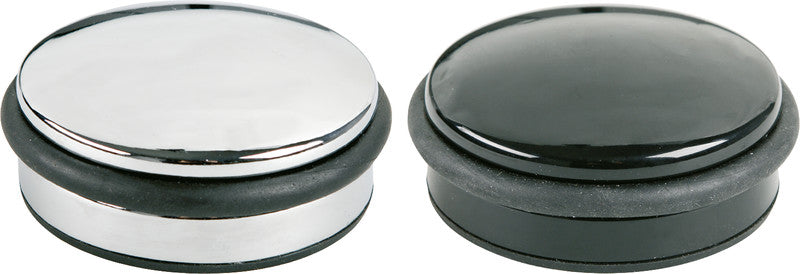 Alco Türstopper, Kunststoff/Metall – Ø 100 mm, H 40 mm, chrom, rutschfest