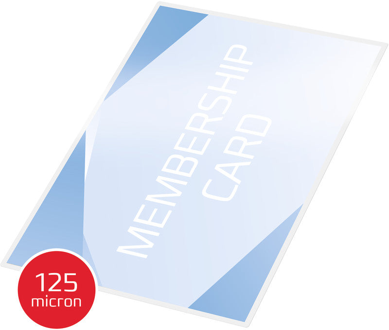 GBC Laminierfolien Gepäckanhänger, glänzend – 125 µm, 64 × 108 mm, 100 Stk.