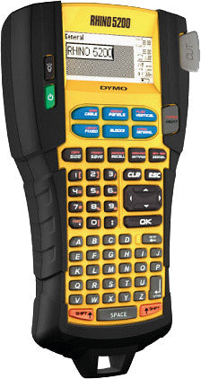 DYMO LabelManager Rhino 5200 – Beschriftungsgerät, für Bänder bis 19 mm, Auto-Cutter, 180 dpi, 10 mm/s