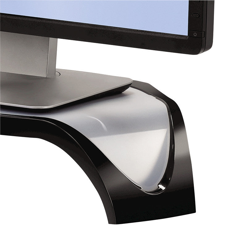 Fellowes Smart Suites – Monitorhalterung, bis 21", 10 kg, Füsse auf 3 Höhen verstellbar, schwarz/silber