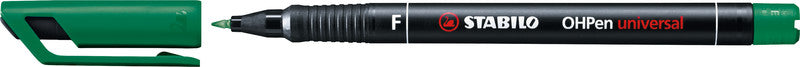 Stabilo OHP-Marker für Folien und glatte Oberflächen – Rot, Blau, Grün, Schwarz, 4er-Set