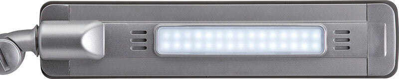 MAUL LED-Tischleuchte – USB, 7-stufig dimmbar – 6500 K – 430 lm 6 W – Silber