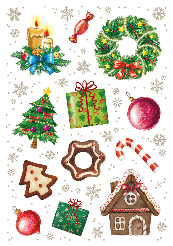 HERMA Schmucketiketten, Dekor Weihnachten – 84 × 120 mm – sortiert
