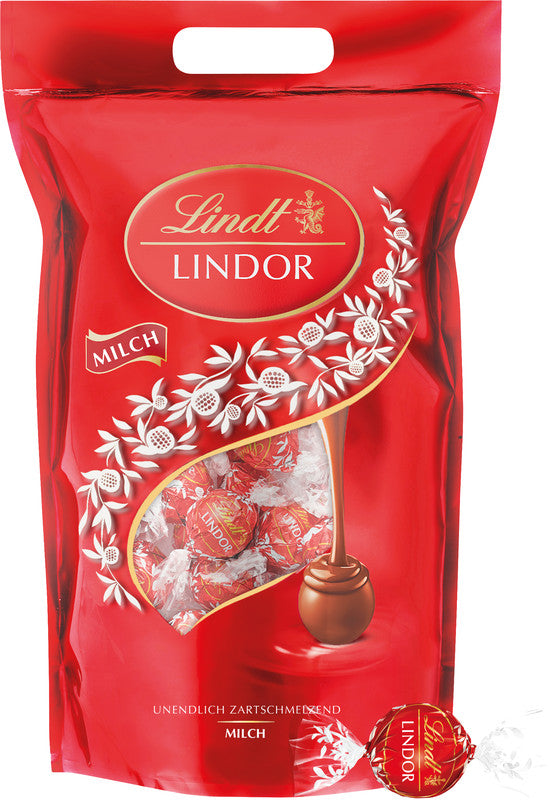 Lindt LINDOR Pralinés Kugeln – Milch, 80 Stück (1 kg)