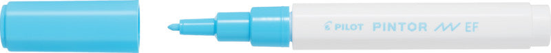 Pilot Pigment-Marker Pintor – Rundspitze 0,5-0,7 mm – Sortiert – 6er-Set – Für dunkle Oberflächen geeignet