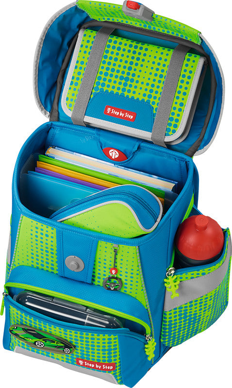 Step by Step Schulrucksack-Set – 5-teilig – Race Car Chuck