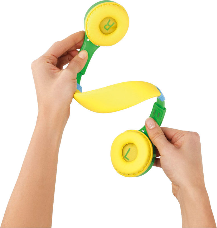 Hama Kids Guard – On-Ear Headset – 3,5 mm – Lautstärkebegrenzung 85 dB, abnehmbares Kabel – Gelb/Grün
