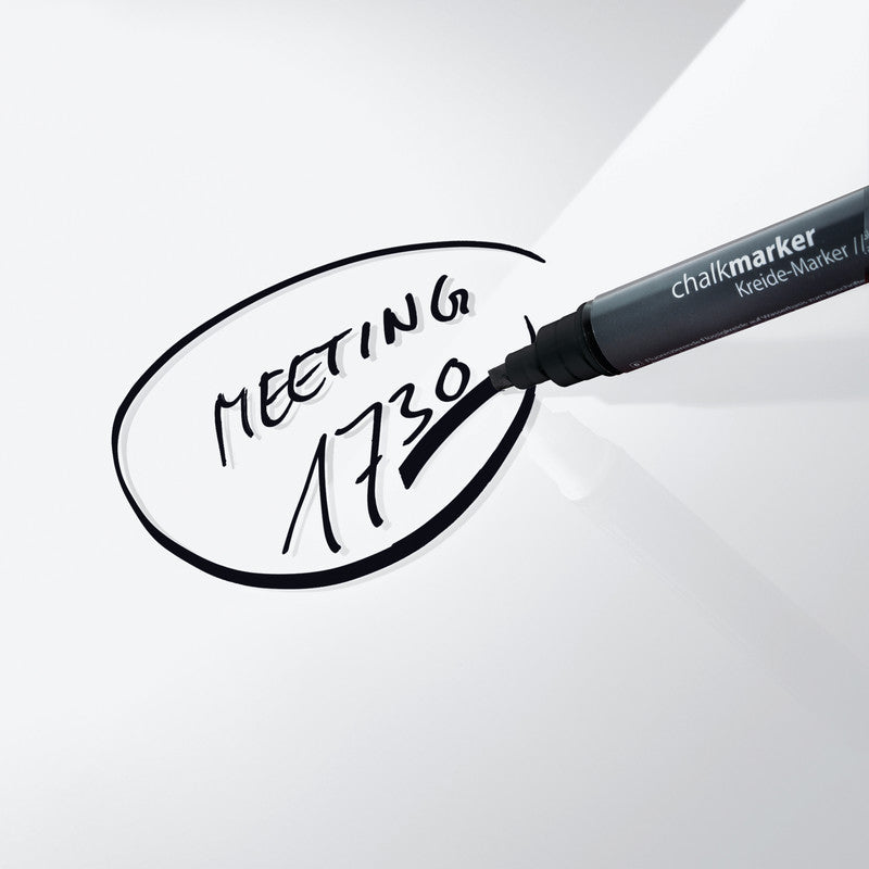 Sigel Whiteboard – 48 × 48 cm, Glas, magnetisch, Wandmontage, inkl. Magnete, Montagesatz