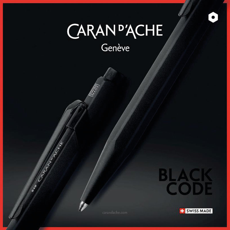 Caran d-Ache Caran d'Ache Kugelschreiber – schwarz, seidenmatt, Aluminium
