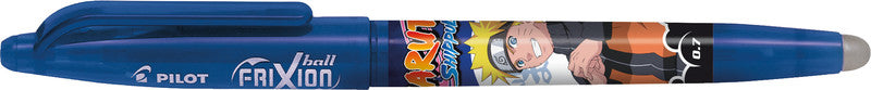 Pilot FriXion Ball Naruto Shippuden – Radierbarer Tintenroller mit Kappe, 0,7 mm, Blau, für Linkshänder