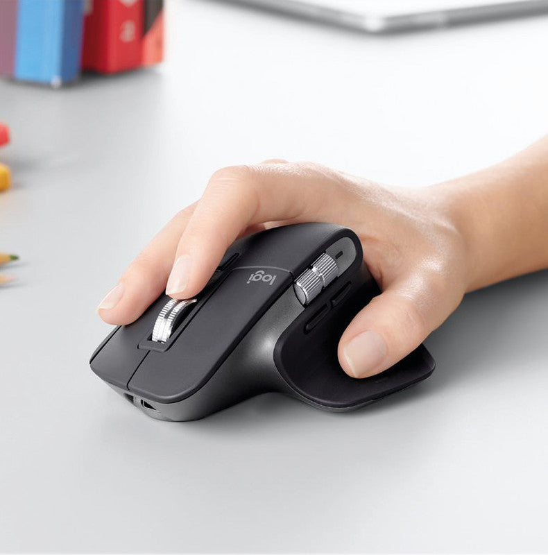 Logitech MX Master 3S – Maus – Kabellos (Bluetooth/2,4 GHz), 8000 DPI, Rechts, Graphit