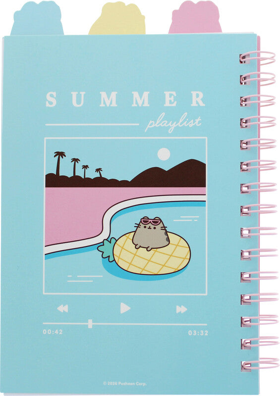 Pusheen Spiralbuch – A5 – liniert – 160 Seiten – Doppelspirale, 3 markierte Trennseiten, mehrfarbig