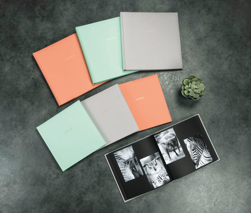 Hama Fotoalbum – für 250 × 250 mm, lachs, Textil