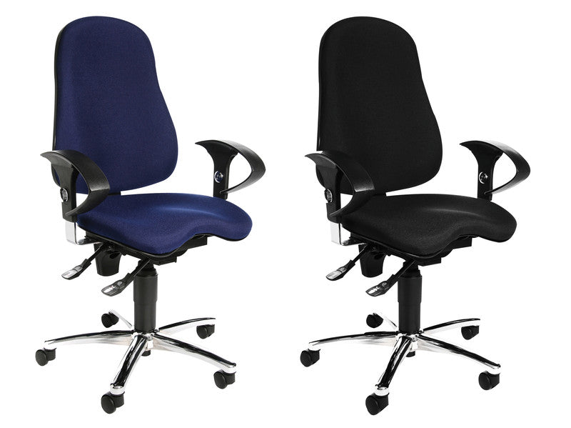 Topstar Bürostuhl Sitness 10 – Sitzhöhe 46–56 cm, 120 kg, schwarz