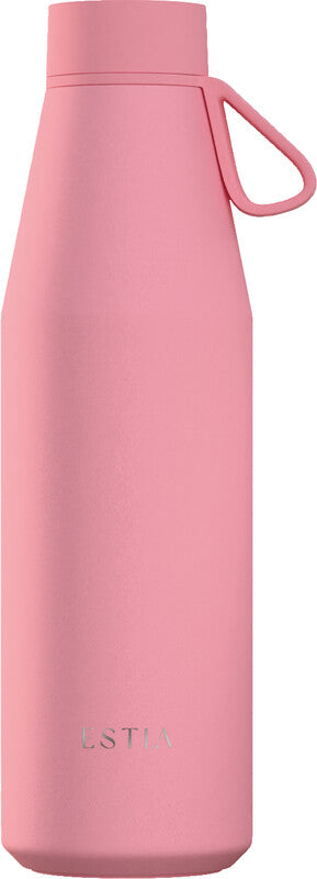 Estia Flow Isolierflasche 500 ml – doppelwandig 12 h heiss / 24 h kalt, Edelstahl, Schraubdeckel