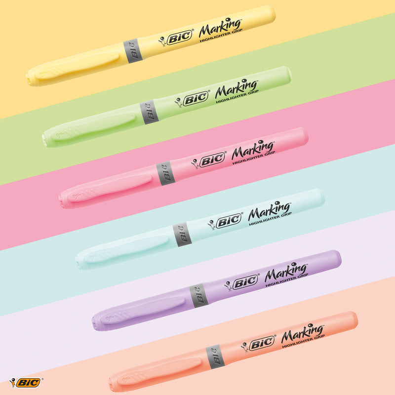 BIC Textmarker Set 6 Farben – Keilspitze