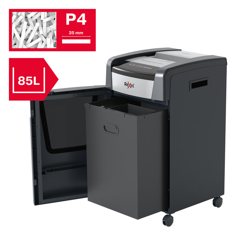 Rexel Momentum XP422+ – Aktenvernichter, DIN P-4, Partikelschnitt 4 × 35 mm, 22 Blatt, 85 l, A4