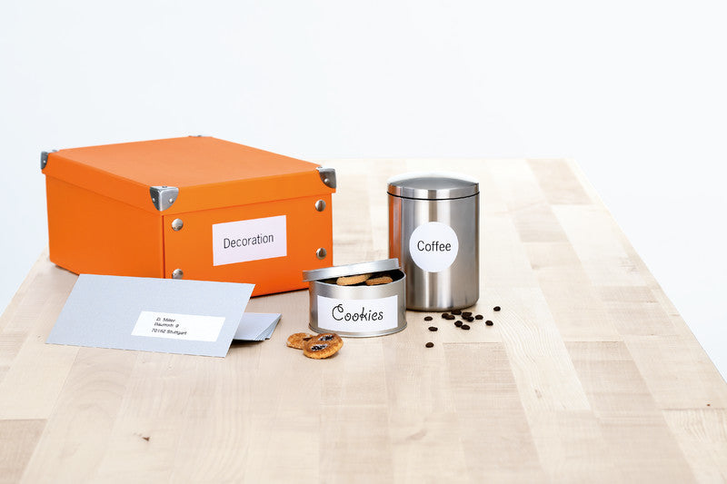 HERMA Etiketten auf Bogen, 105 mm × 42 mm, weiss, Papier, permanent, 350 Etiketten (25 Blatt)