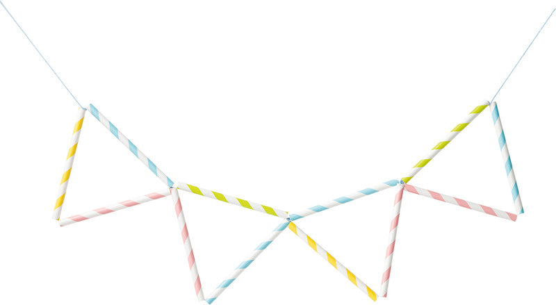 Folia Papierstrohhalme – L 20 cm, Ø 6 mm, mehrfarbig, 25 Stück