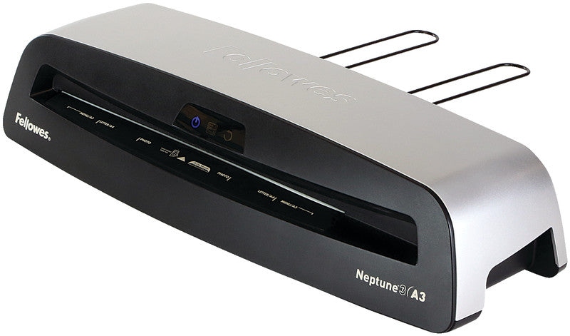Fellowes Neptune 3 Laminiergerät A3 – 4-Rollen, 75–175 µm, Kaltlamination, Aufheizzeit 1 Min., 800 mm/min