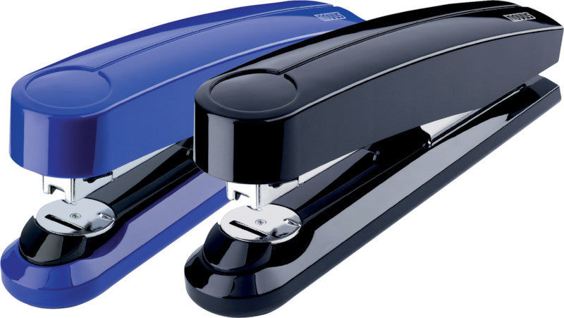 Novus B5 FC Hefter, 50 Blatt, für 24/6, 24/8, Flat-Clinch, Einlegetiefe 90 mm, Blau